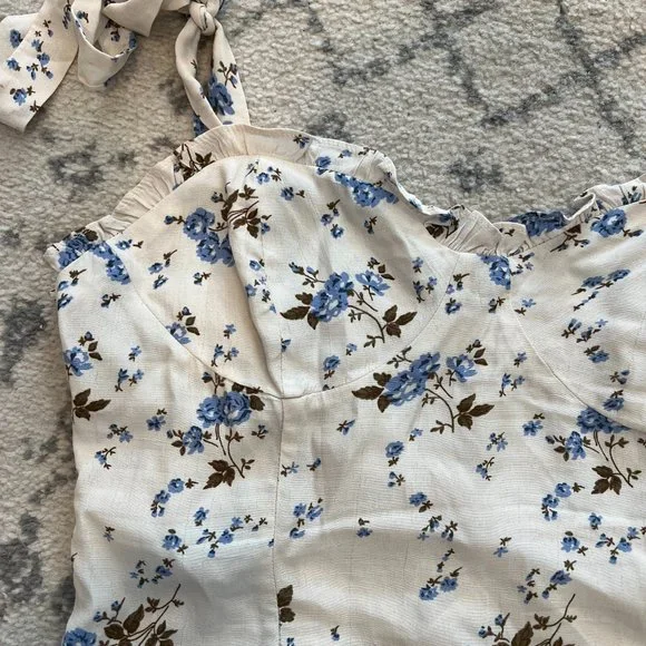 ASTR Tie Strap Floral Cami Sz. L - Picture 7 of 9